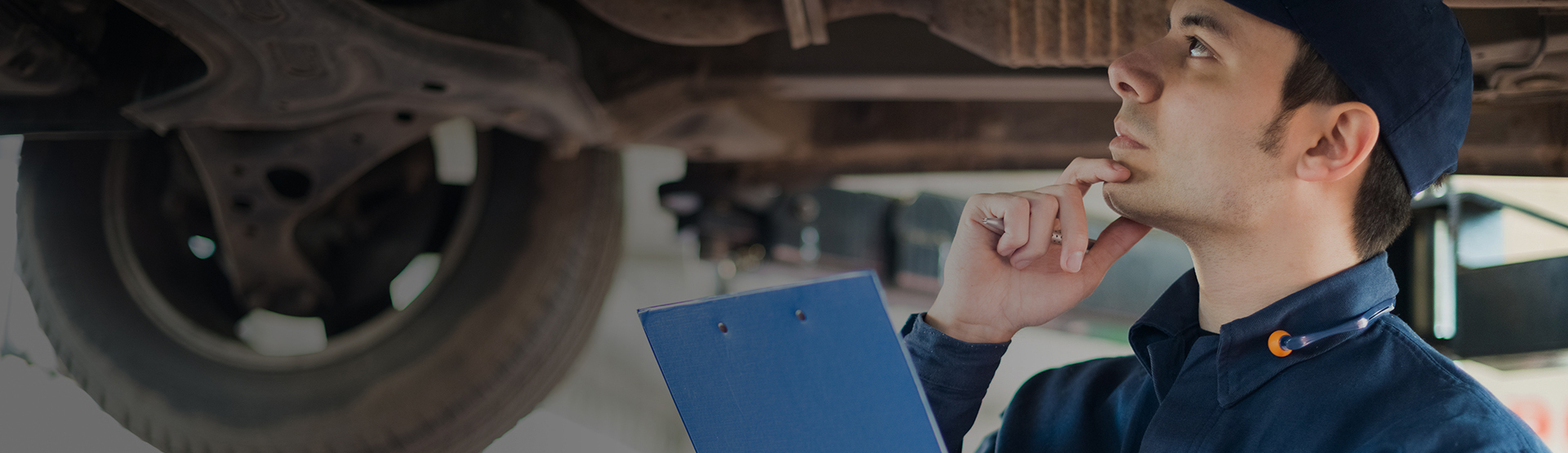 mechanic doing an MOT in Leicester