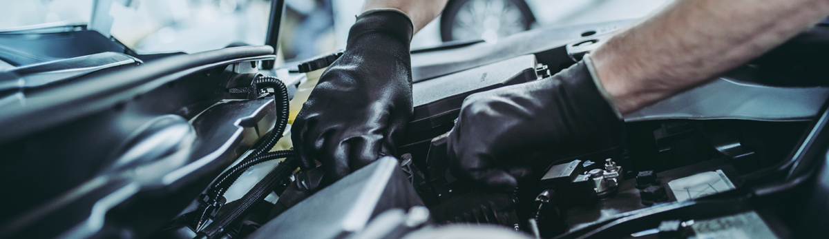 Mechanic doing a car service - Car Servicing Leicester